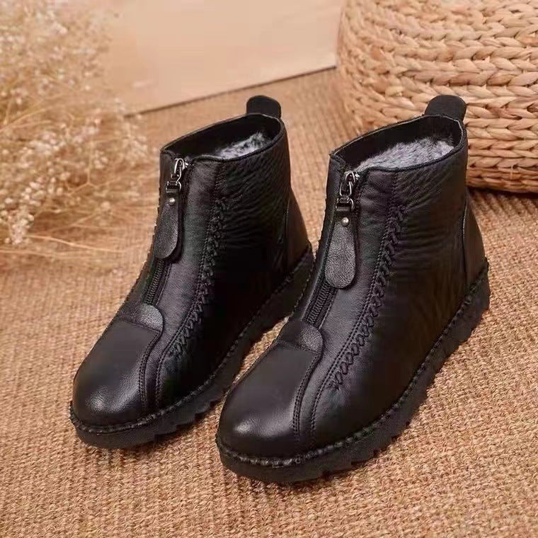 Zipper Ankle Boots