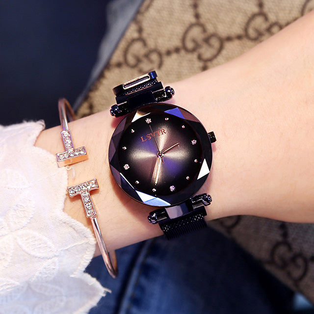 Starry dial close-up