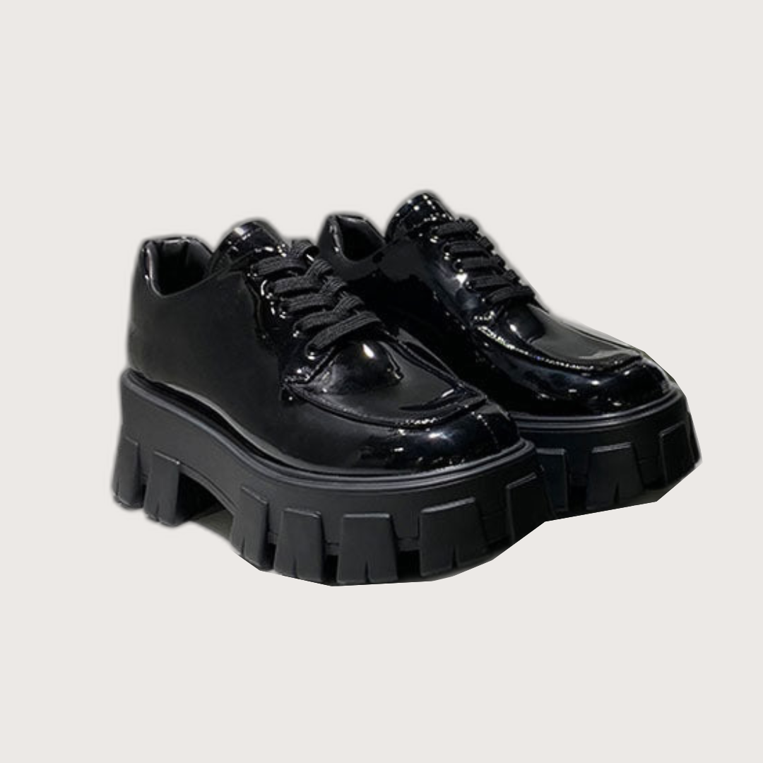 Black Chunky Platform Shoes