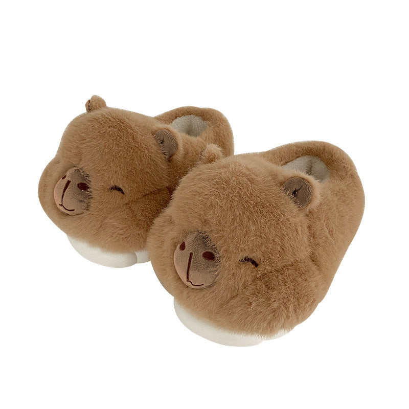Cozy Bear Plush Slippers