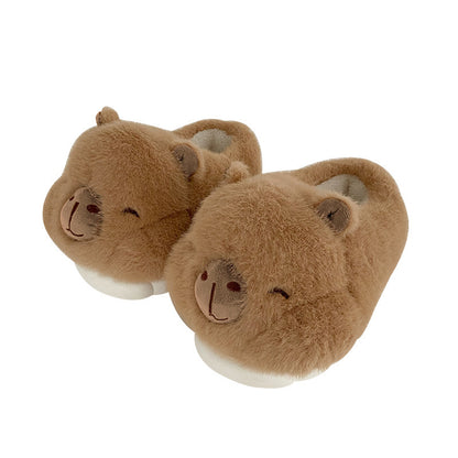 Cozy Bear Plush Slippers