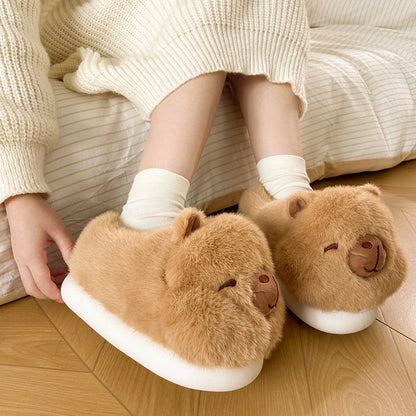 Cozy Bear Plush Slippers
