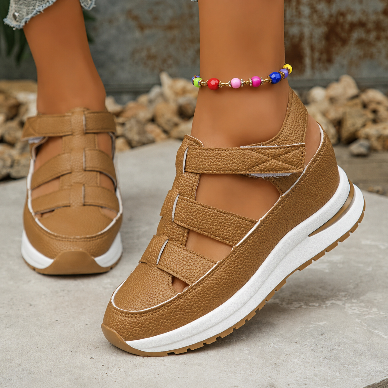 Orthopedic Wedge High Sneakers
