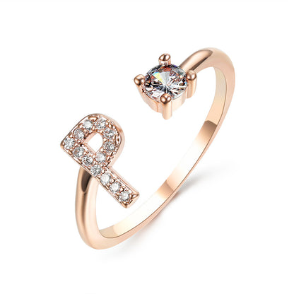 Personalized Letter Ring