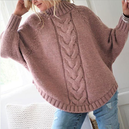 Women Knitted Loose Pullover Sweater