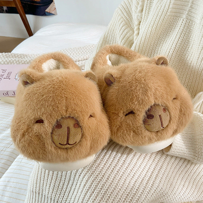 Cozy Bear Plush Slippers