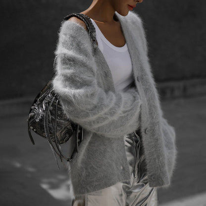 Knit cardigan detail