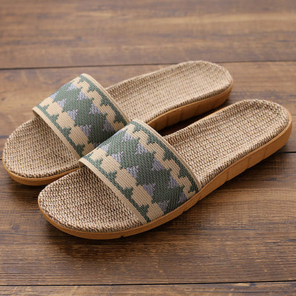 Indoor Linen Slippers