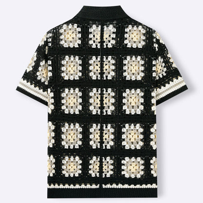 Midnight Crochet Shirt