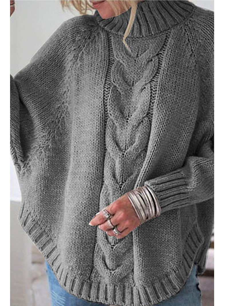 Women Knitted Loose Pullover Sweater