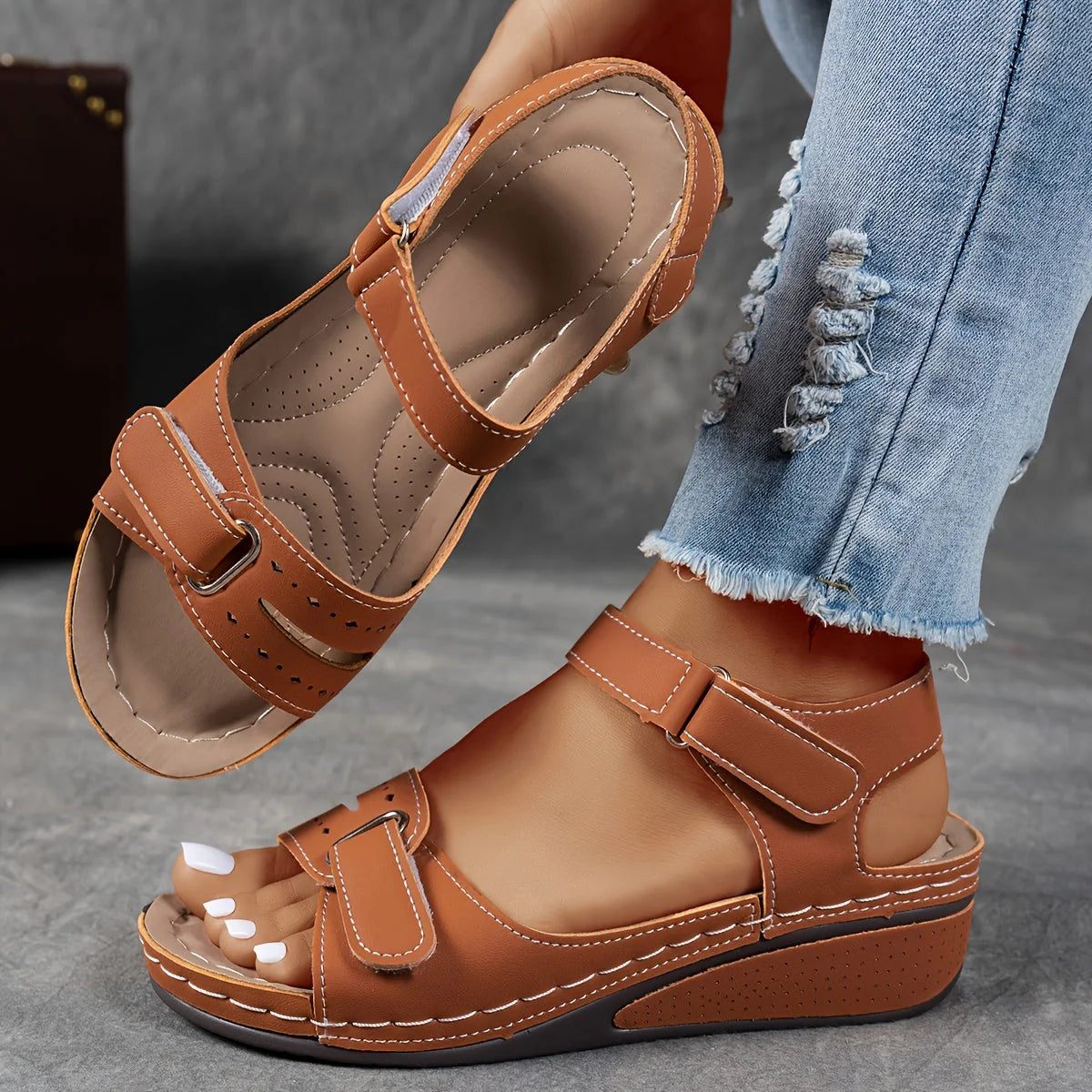 OrthoFlex™ Comfort Wedge Sandals