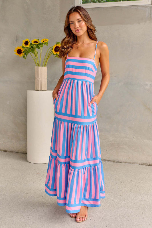 Lavender Boho Maxi Dress
