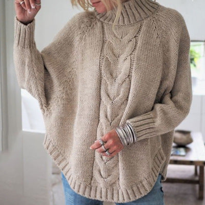 Women Knitted Loose Pullover Sweater