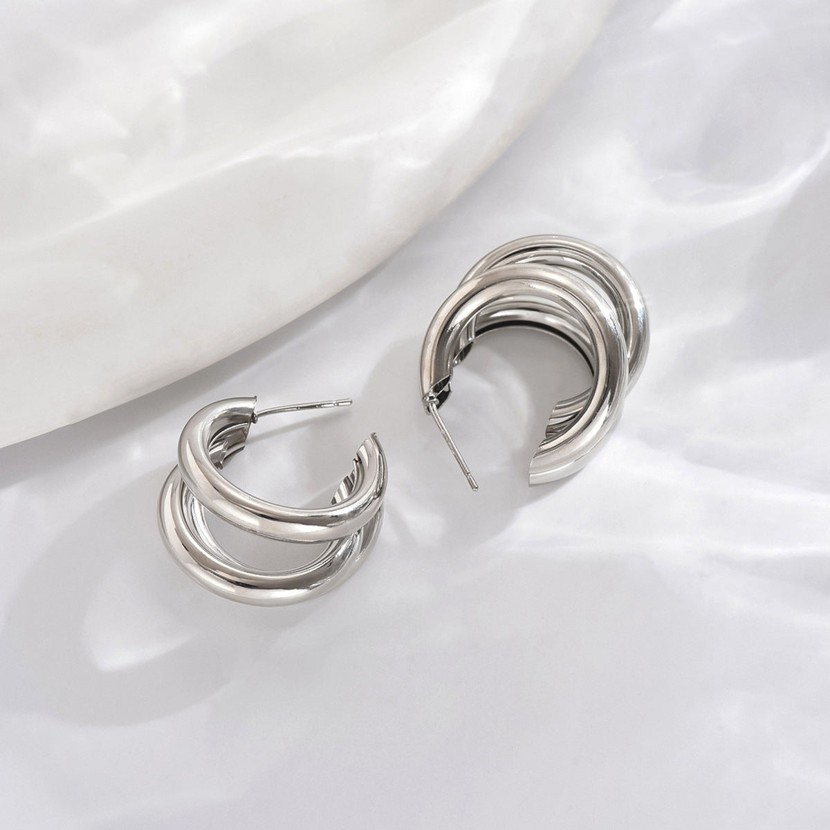Pearl Tassel Drop Earrings scale reference