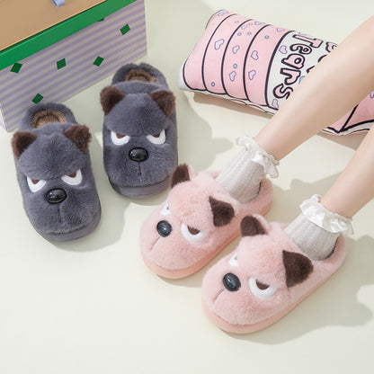 Cozy Puppy Plush Slippers