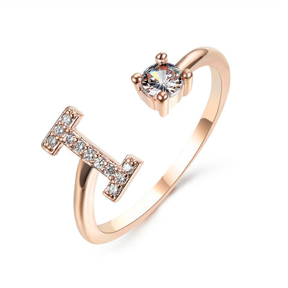 Personalized Letter Ring