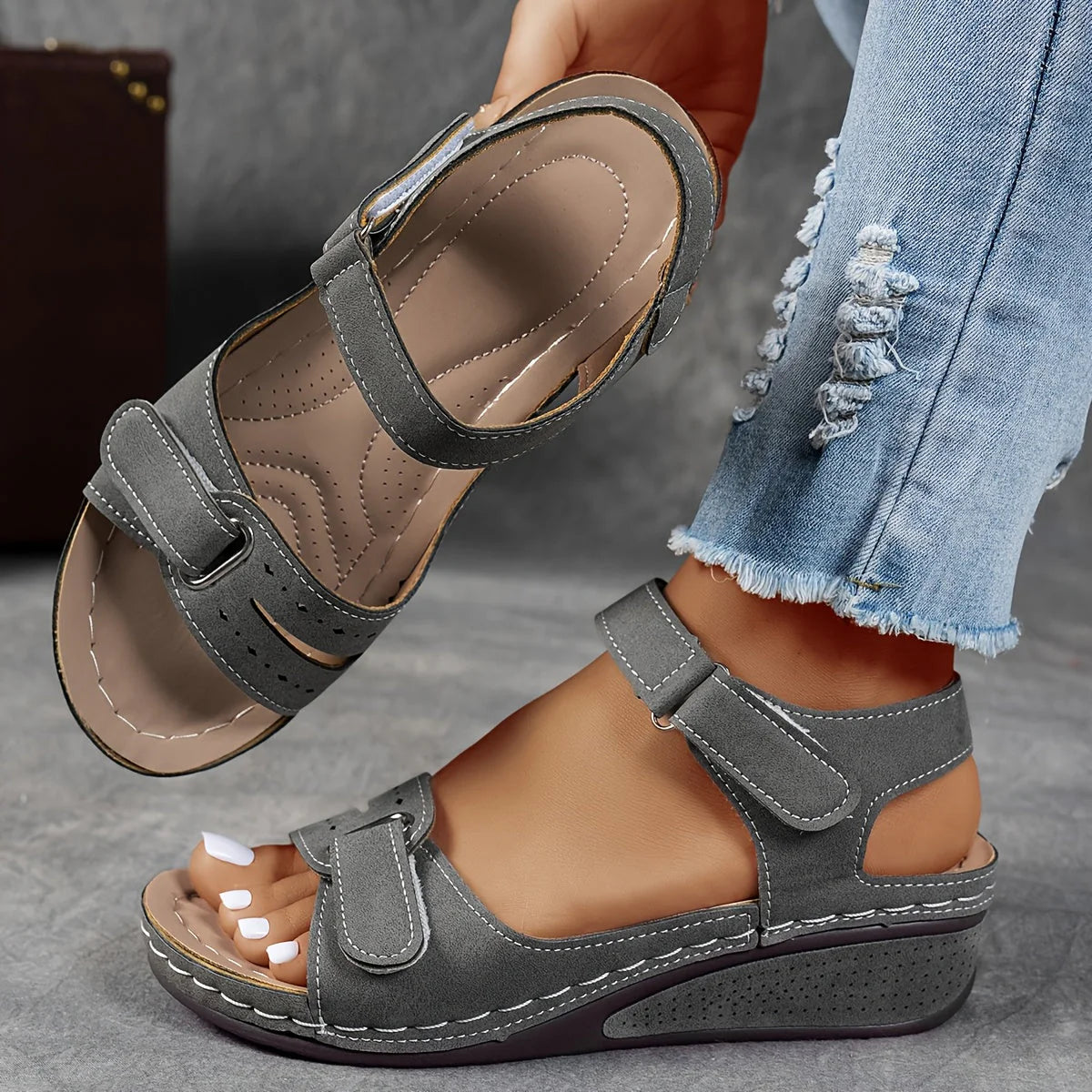 OrthoFlex™ Comfort Wedge Sandals