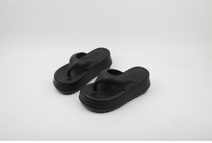 Thick Soled Flip-flops For Female Summer Wear Small High Heel Sandals