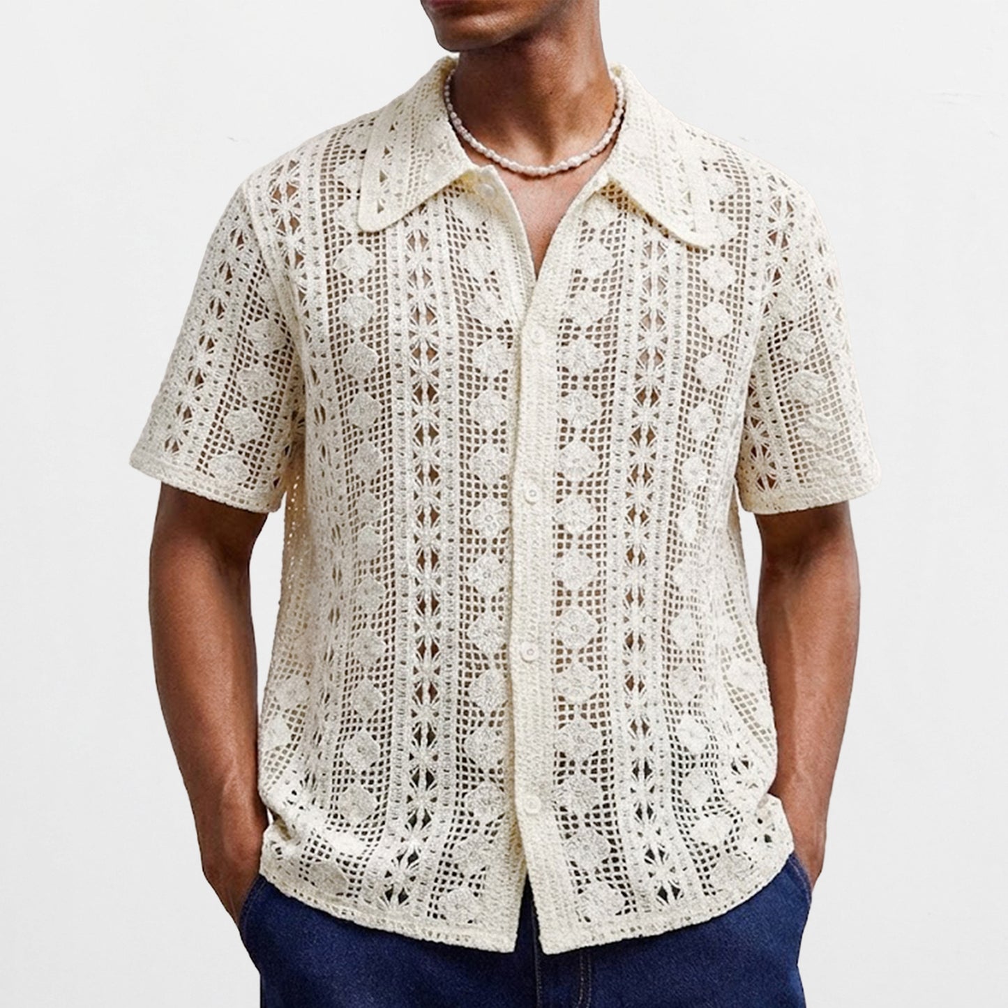 Coastal Crochet Shirt