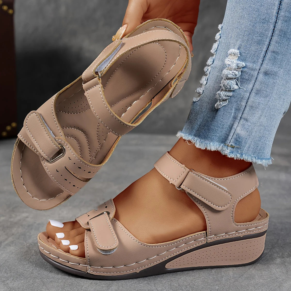 OrthoFlex™ Comfort Wedge Sandals