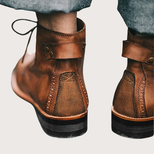 Retro Lace-Up Ankle Boots