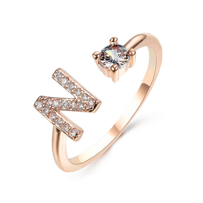 Personalized Letter Ring
