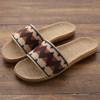 Indoor Linen Slippers