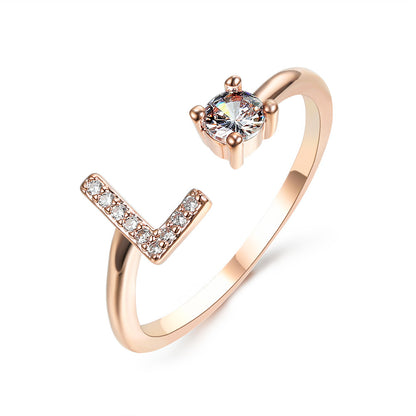 Personalized Letter Ring