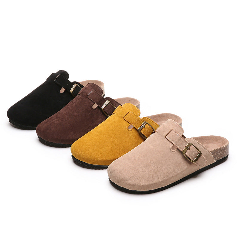 Open-back slip-on shape of the sandal