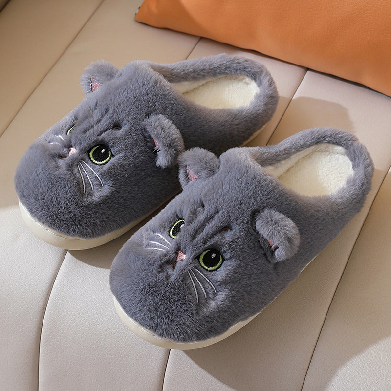 Cozy Kitten Plush Slippers