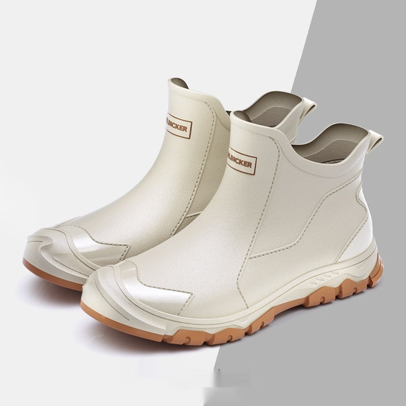 Beige quick-dry non-slip water shoes for men