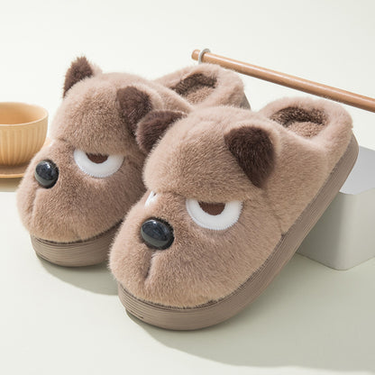 Cozy Puppy Plush Slippers