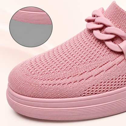 Lightweight Slip-On Knit Flats for Women