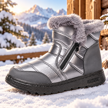 Plush-Lined Winter Snow Boots for Women