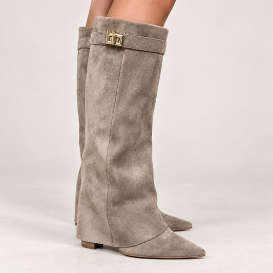 Sleek Chunky-Heel Mid-Calf Boots for Women