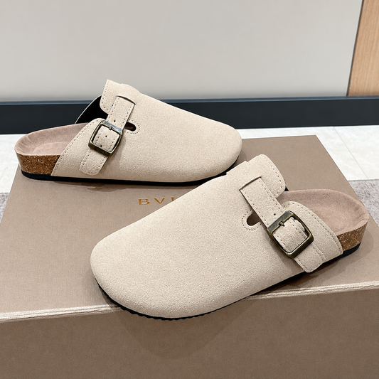 Cushioned Roman Strap Slides for Women