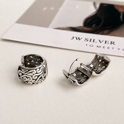 Cloud Motif Drop Earrings