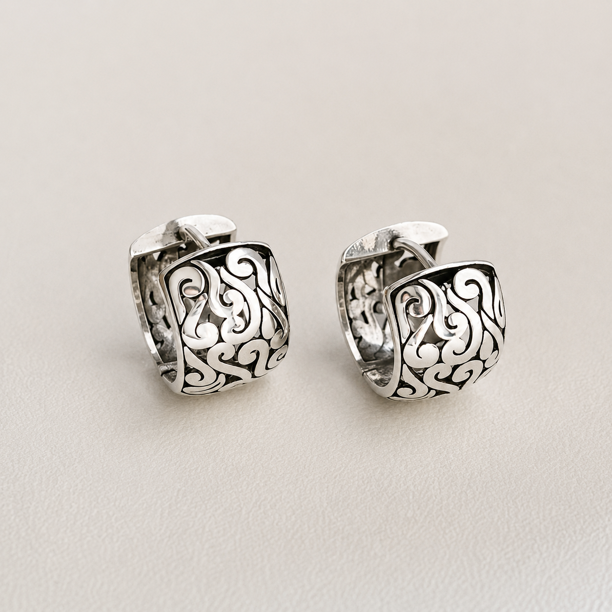 Cloud Motif Drop Earrings