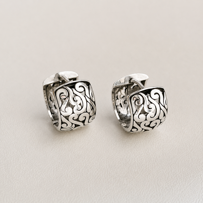 Cloud Motif Drop Earrings