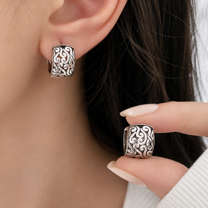 Cloud Motif Drop Earrings