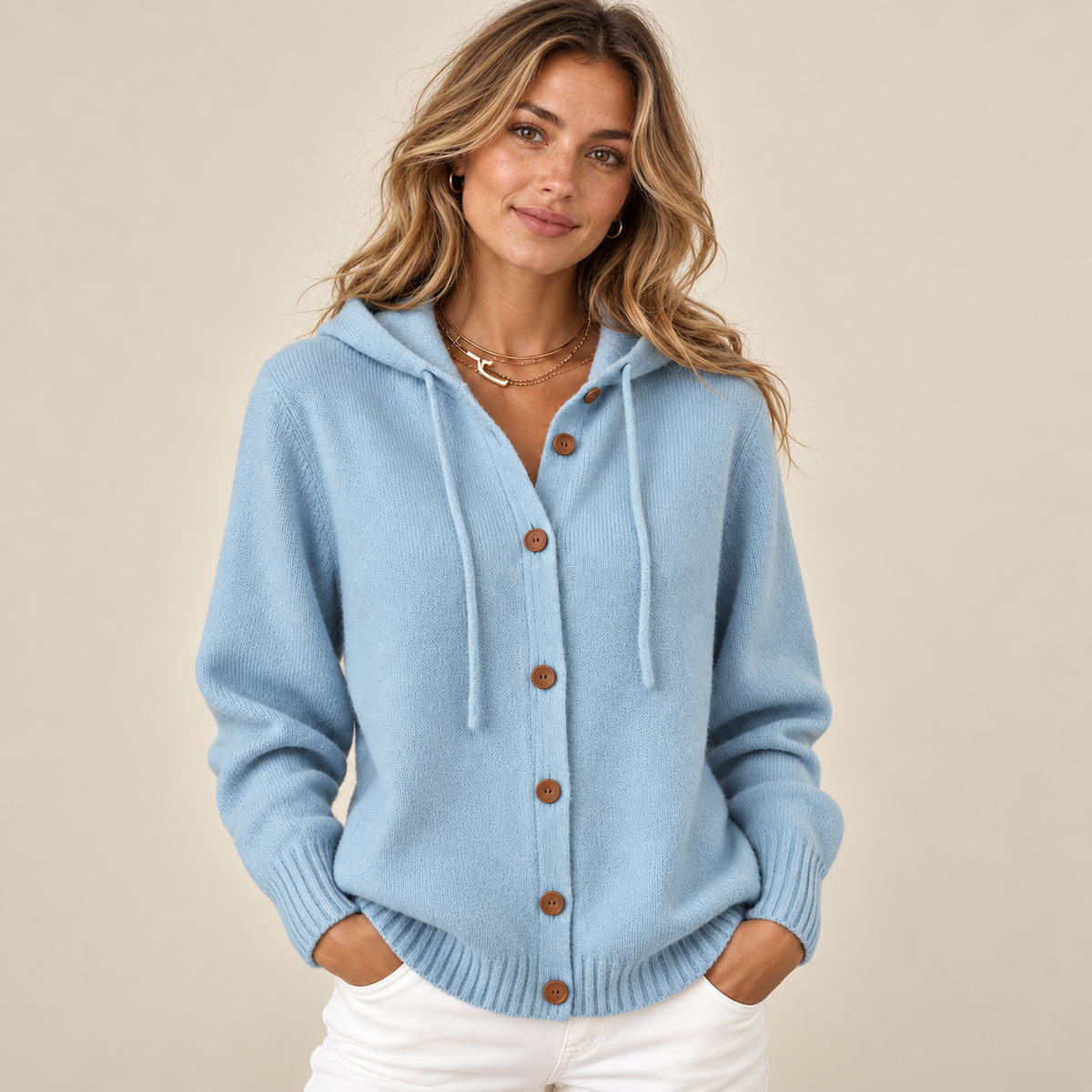 Cozy Hooded Knit Cardigan
