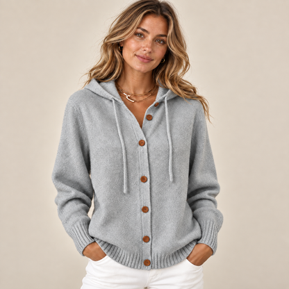 Cozy Hooded Knit Cardigan