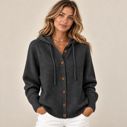Cozy Hooded Knit Cardigan