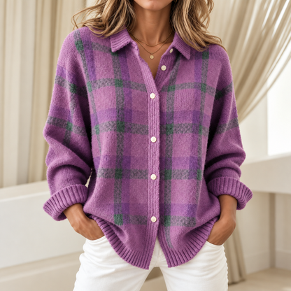 Relaxed Plaid Button-Down Shirt