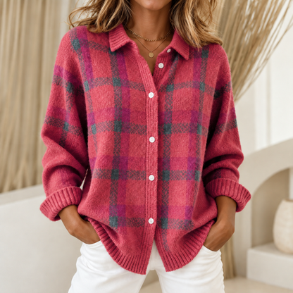Relaxed Plaid Button-Down Shirt