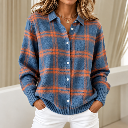 Relaxed Plaid Button-Down Shirt