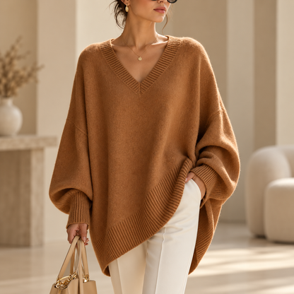 Soft Oversized V-Neck Sweater