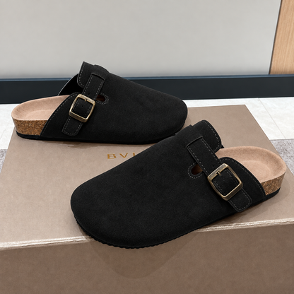 Cushioned Roman Strap Slides for Women