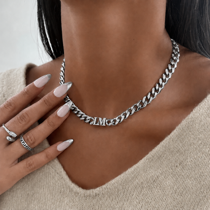 Personalized Cuban Chain - 2 Letters