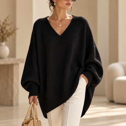 Soft Oversized V-Neck Sweater